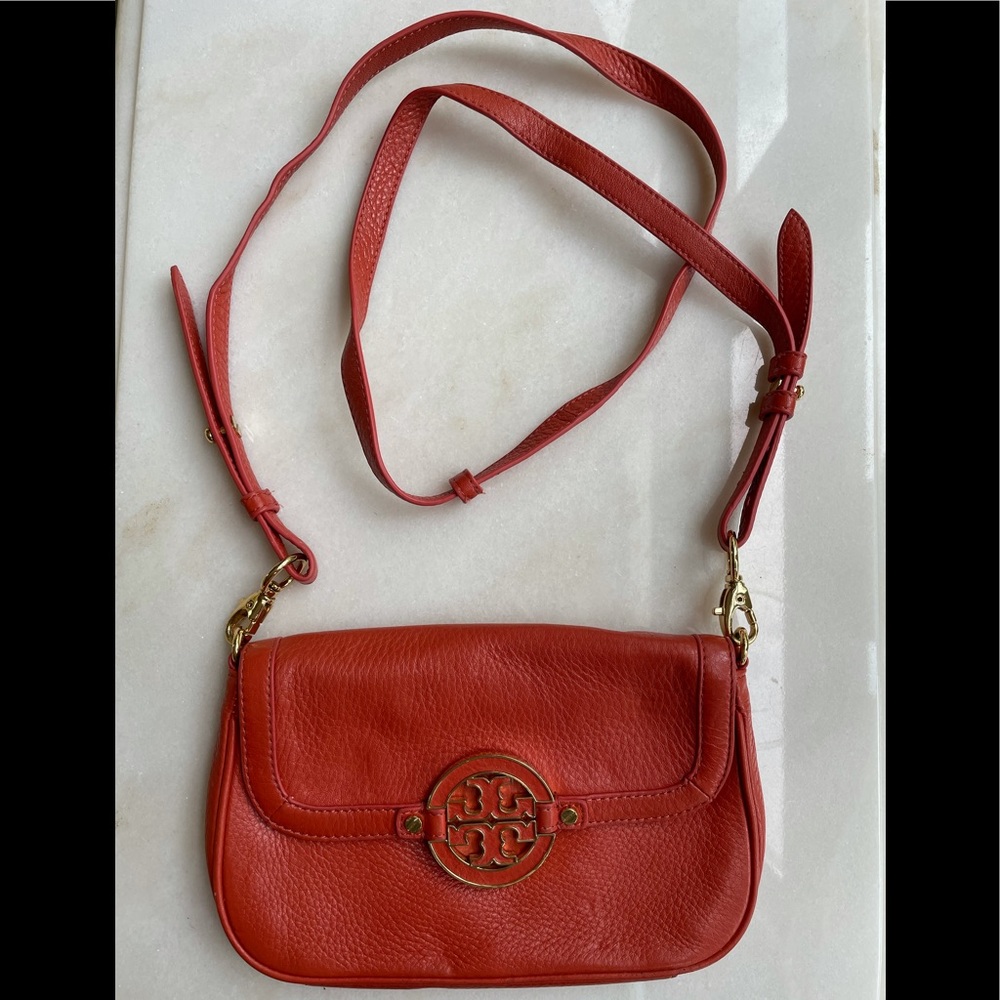 Tory Burch orange crossbody bag